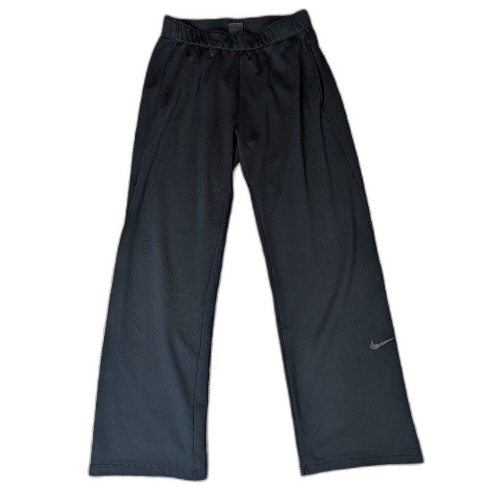 Nike Women's Therma-FIT Fleece Training/Sweat Pants Black Size S AH8945-010